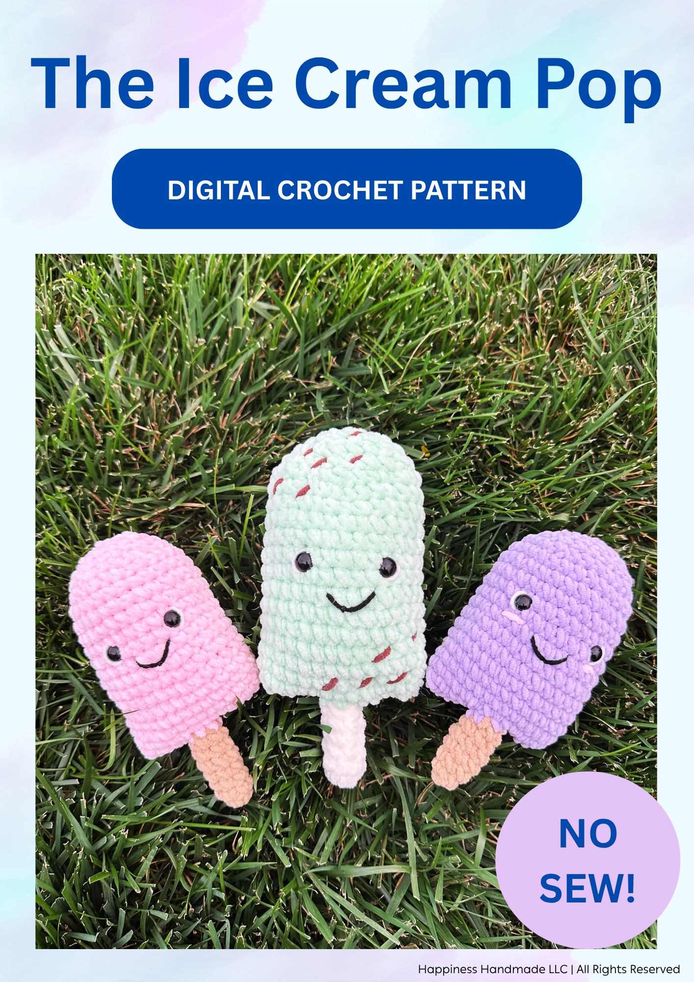 Ice Cream Pop Crochet Pattern
