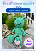 Birthstone Frog Crochet Pattern