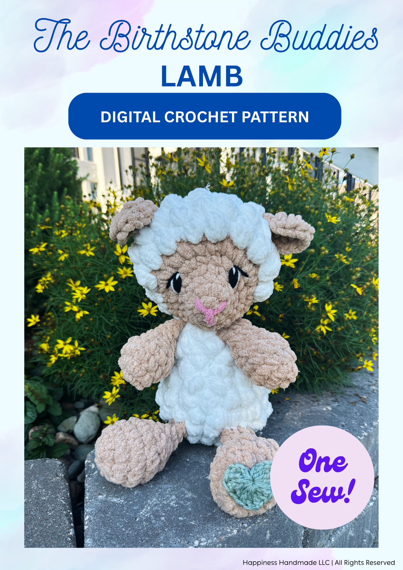 The Birthstone Lamb Crochet Pattern