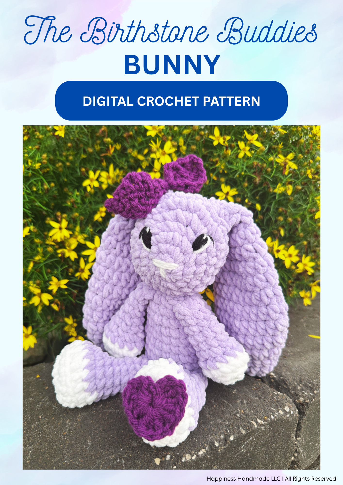 Birthstone Bunny Crochet Pattern