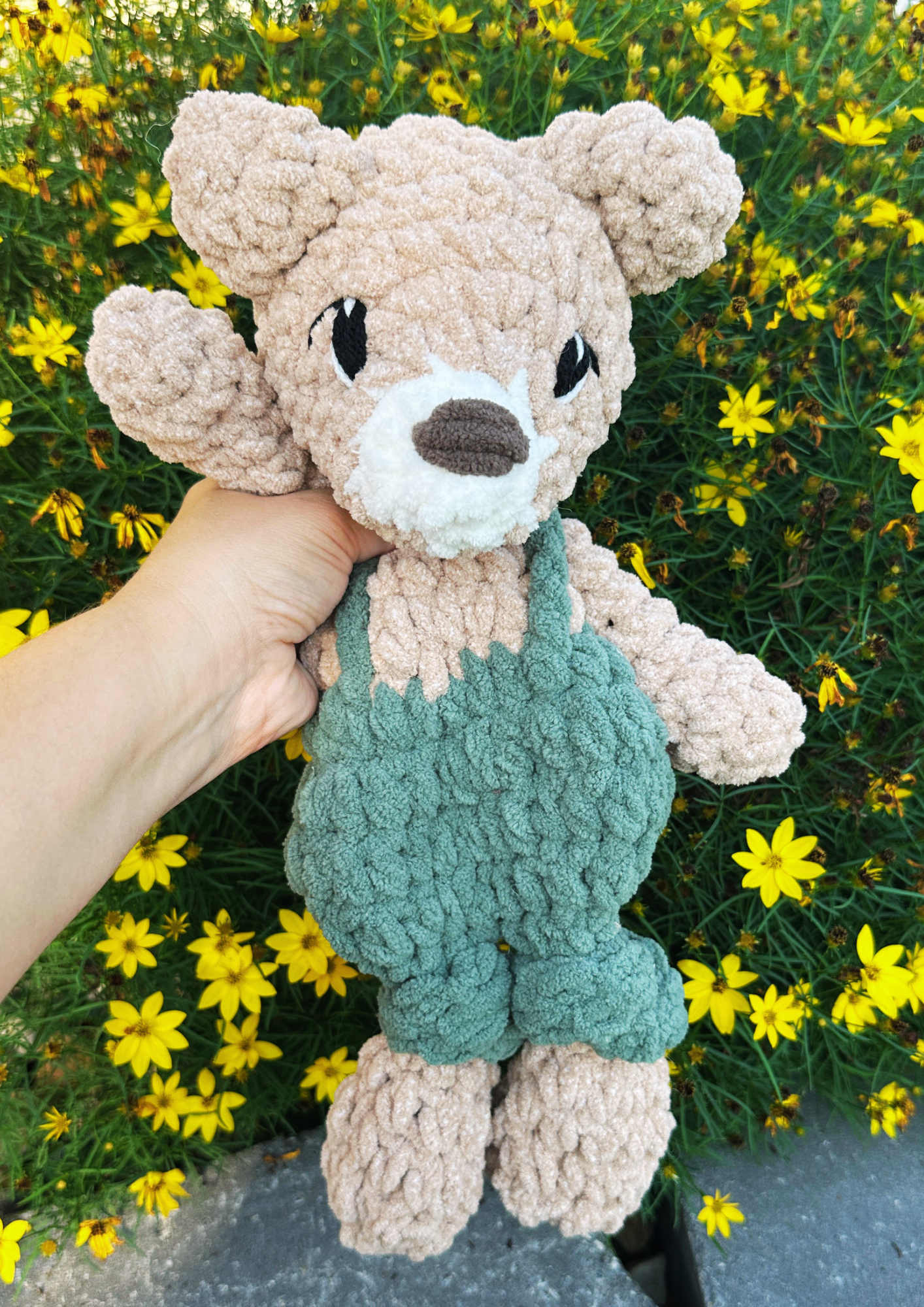 Teddy Lovey w/ Overalls - Made to Order