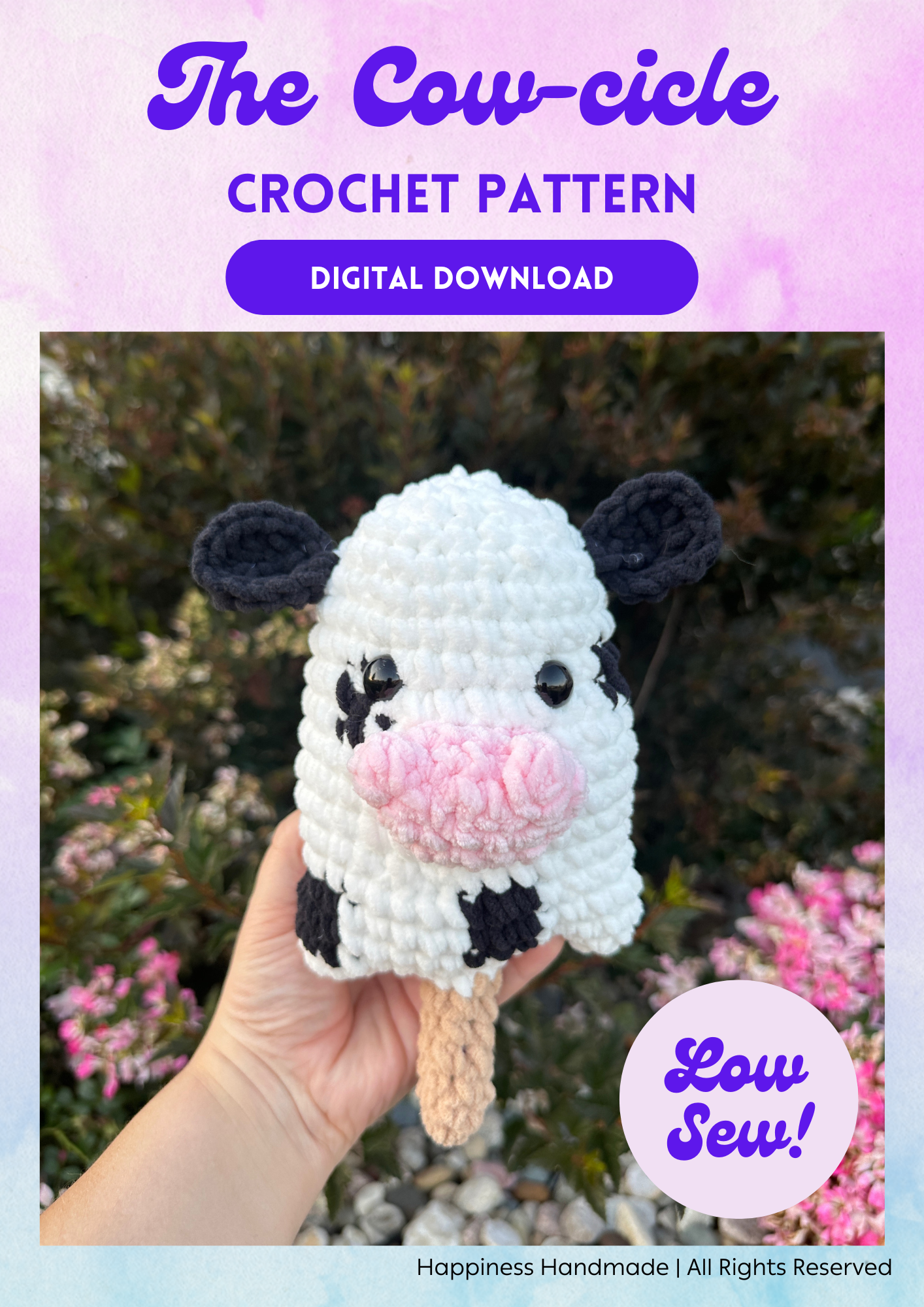 The Cow-cicle Crochet Pattern